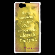 Coque Sony Xperia Z1 Compact Ils ne savaient pas ZG