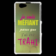 Coque Sony Xperia Z1 Compact Méfiant trahis ZG