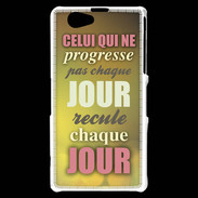 Coque Sony Xperia Z1 Compact Progresse de jour en jour ZG
