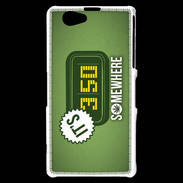Coque Sony Xperia Z1 Compact Somewhere Cana ZG