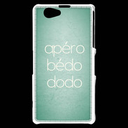 Coque Sony Xperia Z1 Compact Apéro bédo dodo Vert ZG