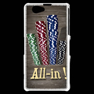 Coque Sony Xperia Z1 Compact Poker all in