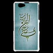 Coque Sony Xperia Z1 Compact Islam D Turquoise