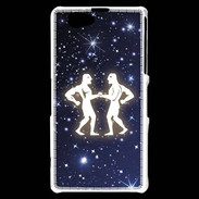 Coque Sony Xperia Z1 Compact zodiaque gémeaux