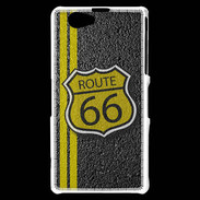 Coque Sony Xperia Z1 Compact route 66 goudron