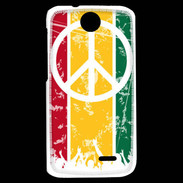 Coque HTC Desire 310 Rasta Peace and Love 15