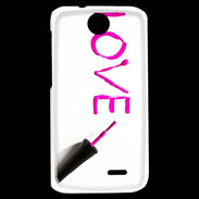 Coque HTC Desire 310 Love avec vernis à ongle