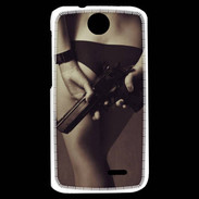 Coque HTC Desire 310 Attention maîtresse dangereuse
