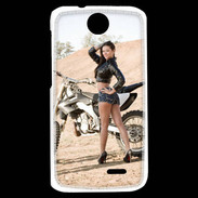 Coque HTC Desire 310 Moto cross sexy 