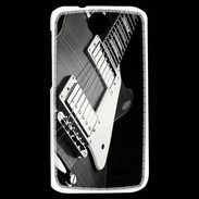 Coque HTC Desire 310 Guitare en noir et blanc