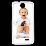 Coque HTC Desire 310 Bébé accro au mobile