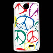 Coque HTC Desire 310 Symboles de paix 2