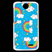 Coque HTC Desire 310 Ciel Rainbow