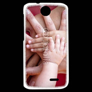 Coque HTC Desire 310 Famille main dans la main