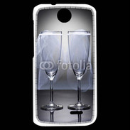 Coque HTC Desire 310 Coupe de champagne lesbienne