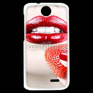 Coque HTC Desire 310 Bouche sexy rouge à lèvre gloss rouge fraise