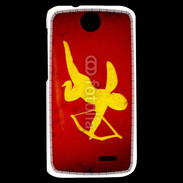 Coque HTC Desire 310 Cupidon sur fond rouge