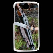 Coque HTC Desire 310 Fusil de chasse et couteau 2