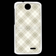 Coque HTC Desire 310 Effet écossais beige clair
