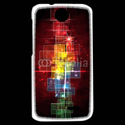 Coque HTC Desire 310 Fond abstrait coloré