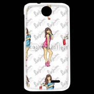 Coque HTC Desire 310 Illustration fashion girl 2