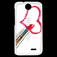 Coque HTC Desire 310 Coeur avec rouge à lèvres