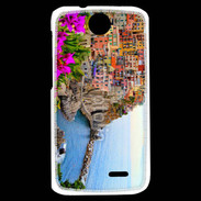 Coque HTC Desire 310 Cote italienne fleurie