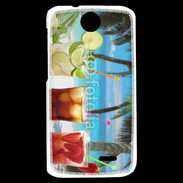 Coque HTC Desire 310 Cocktail sur la plage