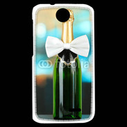 Coque HTC Desire 310 Bouteille de champagne avec noeud