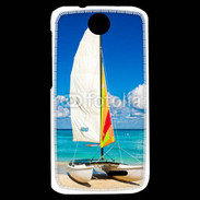 Coque HTC Desire 310 Bateau plage de Cuba