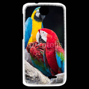 Coque HTC Desire 310 Macaw vert et rouge 76