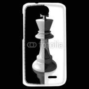 Coque HTC Desire 310 Roi d'échec noir et blanc