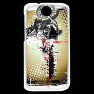 Coque HTC Desire 310 motocross frame