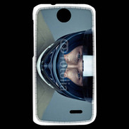 Coque HTC Desire 310 homme avec casque de moto