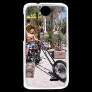 Coque HTC Desire 310 Femme sexy moto 2