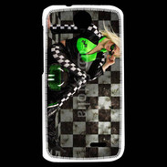 Coque HTC Desire 310 Femme sexy moto 4