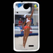 Coque HTC Desire 310 Beach Volley féminin 50