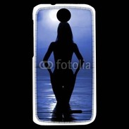 Coque HTC Desire 310 Silhouette de nuit dans l'eau
