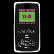 Coque HTC Desire 310 The pack Bonus offensif-défensif Noir