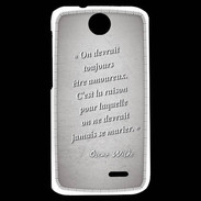 Coque HTC Desire 310 Toujours amoureux Gris Citation Oscar Wilde