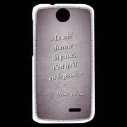 Coque HTC Desire 310 Charme passé Violet Citation Oscar Wilde