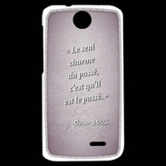 Coque HTC Desire 310 Charme passé Rose Citation Oscar Wilde