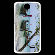 Coque HTC Desire 310 DP Barge en bord de plage 2