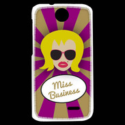 Coque HTC Desire 310 Miss business Blonde