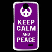 Coque HTC Desire 310 Keep Calm Peace Violet