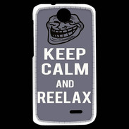 Coque HTC Desire 310 Keep Calm Reelax Gris