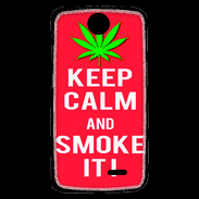 Coque HTC Desire 310 Keep Calm Smoke Rouge