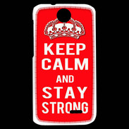 Coque HTC Desire 310 Keep Calm Stay Strong Rouge