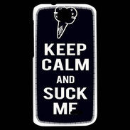 Coque HTC Desire 310 Keep Calm Suck me Noir