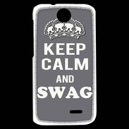 Coque HTC Desire 310 Keep Calm Swag Gris